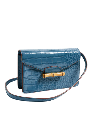 Pamela Munson The Jackie Crossbody Clutch, French Blue