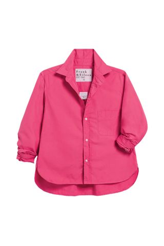 Frank & Eileen Untuckable Button-Up Shirt, Magenta