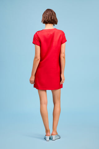 Livro Mini Tee Dress, Red