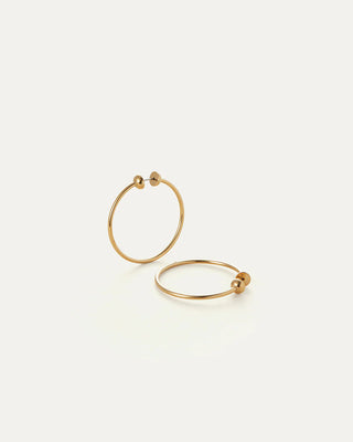 Jenny Bird Small Icon Hoops, High Polish Gold