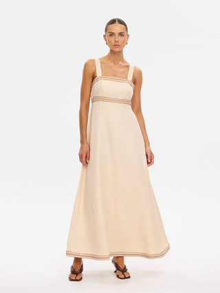 Kivari Freya Maxi Dress, Cream