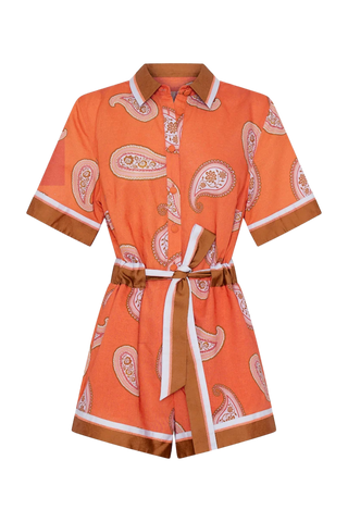 Kivari Ezra Playsuit, Coral