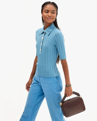 Clare V. Braided Leather Top Handle, Black Chocolate