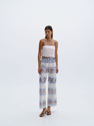 Cala De La Cruz Ariella Top, Ecru