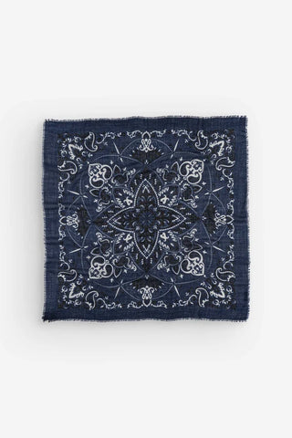 Maison Lecomte Flament Scarf, Bandana Navy WC