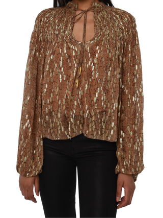 Love the Label Meredith Top, Cavalier Python Print