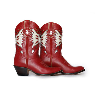 TS Fraulein Boot Co Thunderbird Cowboy Boot, Red