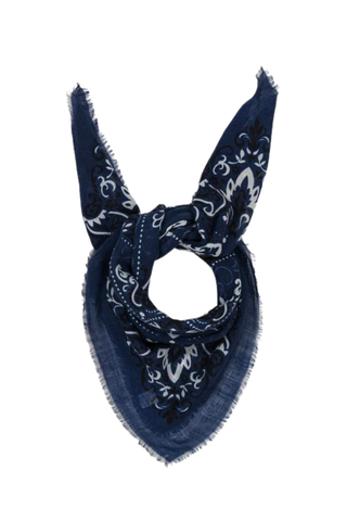 Maison Lecomte Flament Scarf, Bandana Navy WC