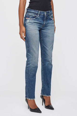 Moussy Vintage MV Ensley Slim Straight, Blue