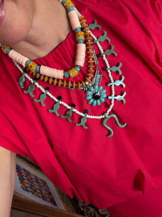 Gather Goods Turquoise Squash Necklace