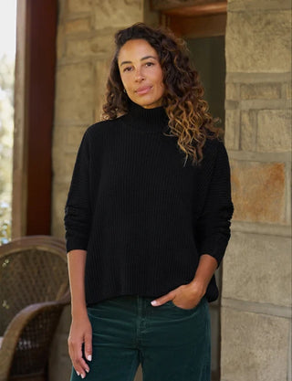 Frank & Eileen Montecito Turtleneck Sweater, Black