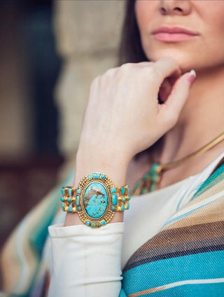 TS Christina Greene Southwestern Cuff, Turquoise