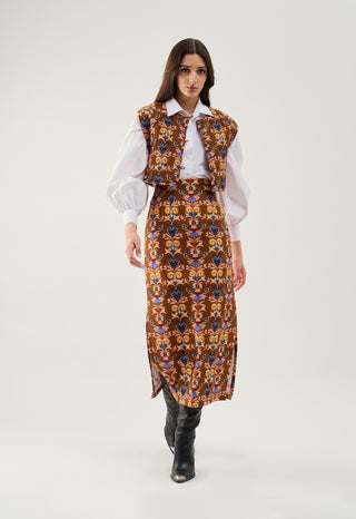 Beyond by Vera Aspen Skirt, Holly Walnut