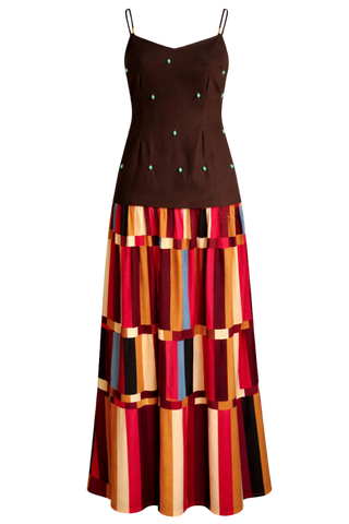Anna Cate Henry Midi, Autumn Stripe