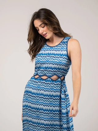 Beau & Ro Lina Dress, Wave Blue