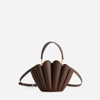Mlouye Seashell Crossbody, Espresso