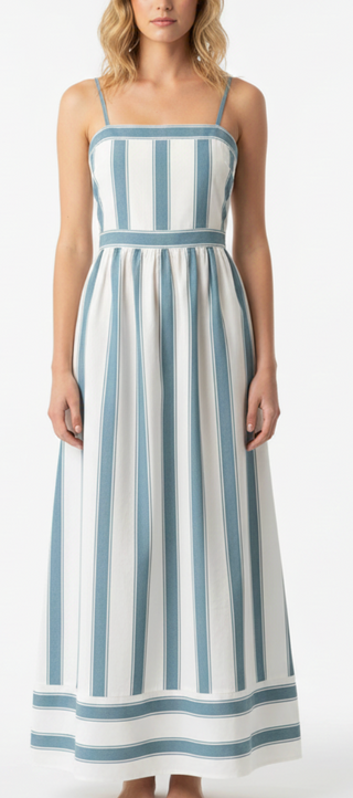 Anna Cate Penelope Midi, Dunlin Stripe