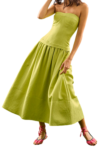 Hunter Bell Maren Dress, Chartreuse
