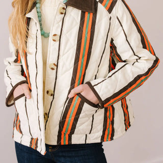 Sunshine Tienda Barn Jacket, Vintage Stripe