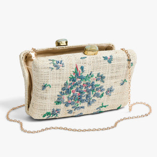 D. Porthault x Pamela Munson Clutch, Violettes