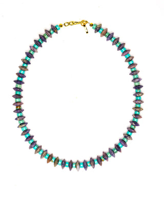 Gather Goods Lepidolite Saucer Necklace