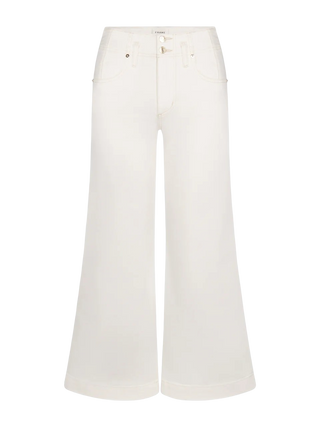 Frame The Seamed Wide Trouser Crop, Au Natural Clean
