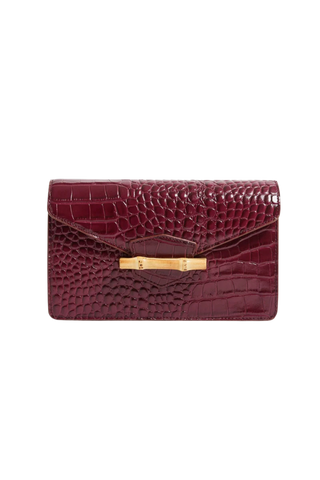 Pamela Munson The Jackie Crossbody Clutch, Chocolate
