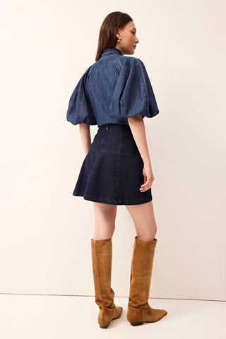 Marie Oliver Crawford Skirt, Dark Wash