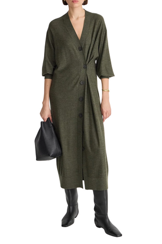 Apiece Apart Drippy Dress, Olive