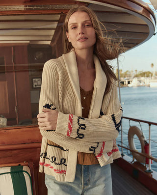 The Great The Sailboat Lodge Cardigan, Cream