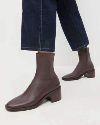 Loeffler Randall Roxy Stretch Block Heel Bootie, Espresso