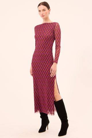 Misa LA Vivian Dress, Geo Sixty Mesh