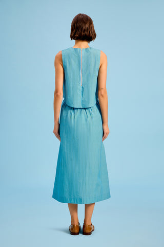 Livro Crop Top, Cedar Pinstripe