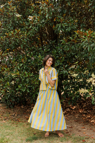 Livro Pavilion Skirt, Brimstone Stripe
