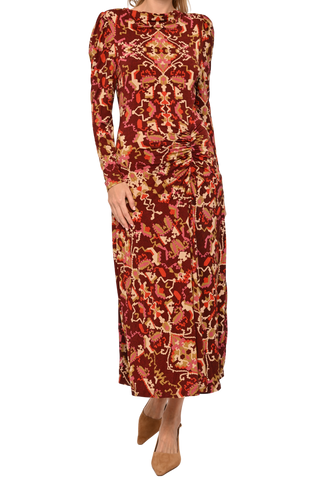 Love the Label Aimie Knit Midi Dress, Puzzlebox Print