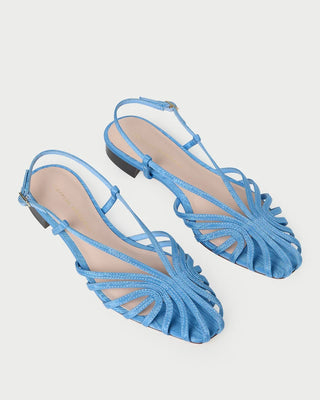 Loeffler Randall Devon Lattice Slingback Sandal, Cornflower Blue