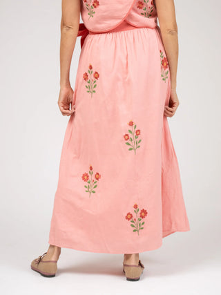 Beau & Ro Sullivan Skirt, Pink Fleur