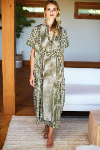 Love Tomas Emerson Caftan, Moss