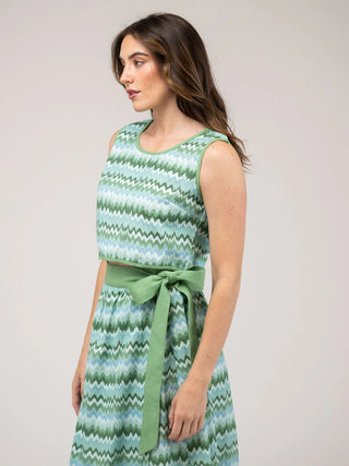 Beau & Ro Beach Tank, Wave Green