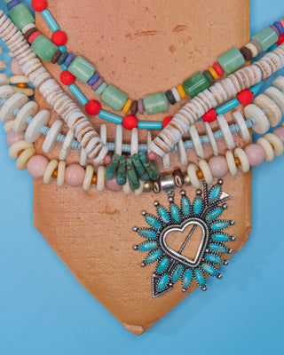 TS Gather Goods Graduated Turquoise Drop Necklace