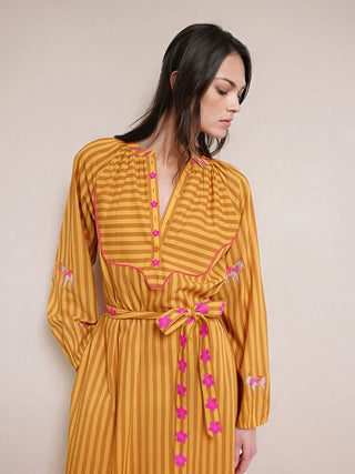 Nimo With Love Hellebore Kaftan, Yellow Donkey