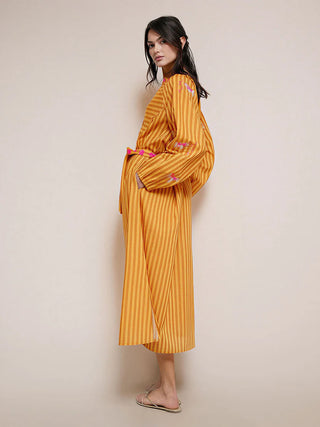 Nimo With Love Hellebore Kaftan, Yellow Donkey