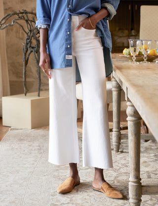 Frank & Eileen Wide-Leg Jean, White