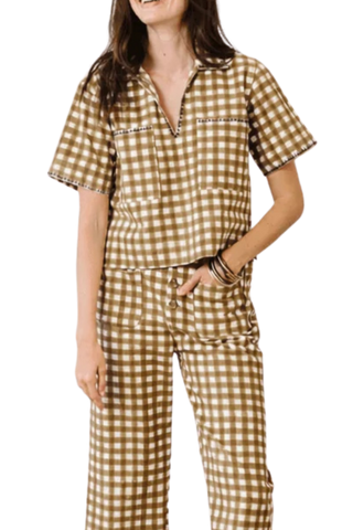 Sunshine Tienda Palmer Top, Painted Gingham