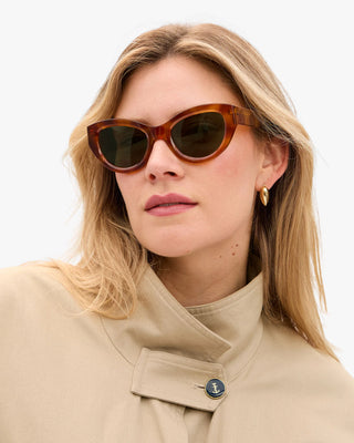 Clare V. Sophia Sunglasses, Havana Tortoise