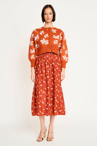 Mirth Valmorel Knit Cardigan, Burnt Iris