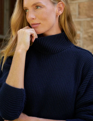 Frank & Eileen Montecito Turtleneck Sweater, Marine