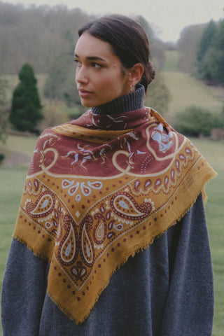 Maison Lecomte Flament Scarf, Rodeo Camel WC