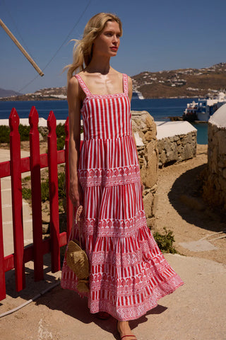 Oliphant Strappy Maxi, Santorini Red