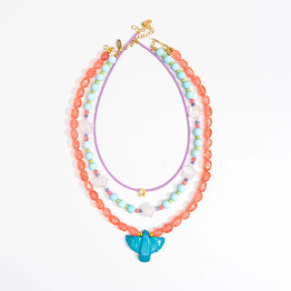 TS Gather Goods Thunderbird Necklace, Turquoise